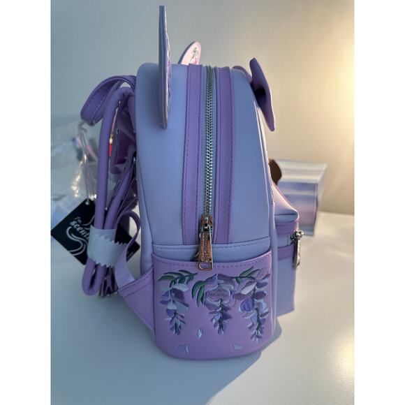 Loungefly Disney Minnie Mouse
Wisteria Floral Scented Mini Backpack and Ears main image 6